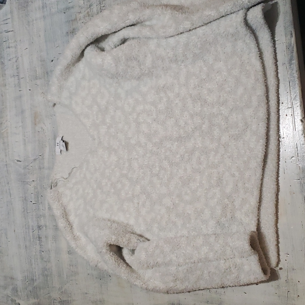 Teal and White Sweater Size Large!